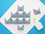 cardboard art geometric wall art 03