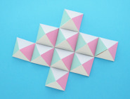 cardboard art geometric wall art 04