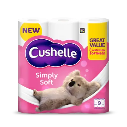Innovation slider image for Cushelle Simply Soft Toilet Paper: Great Value, Same Cushiony Softness 0