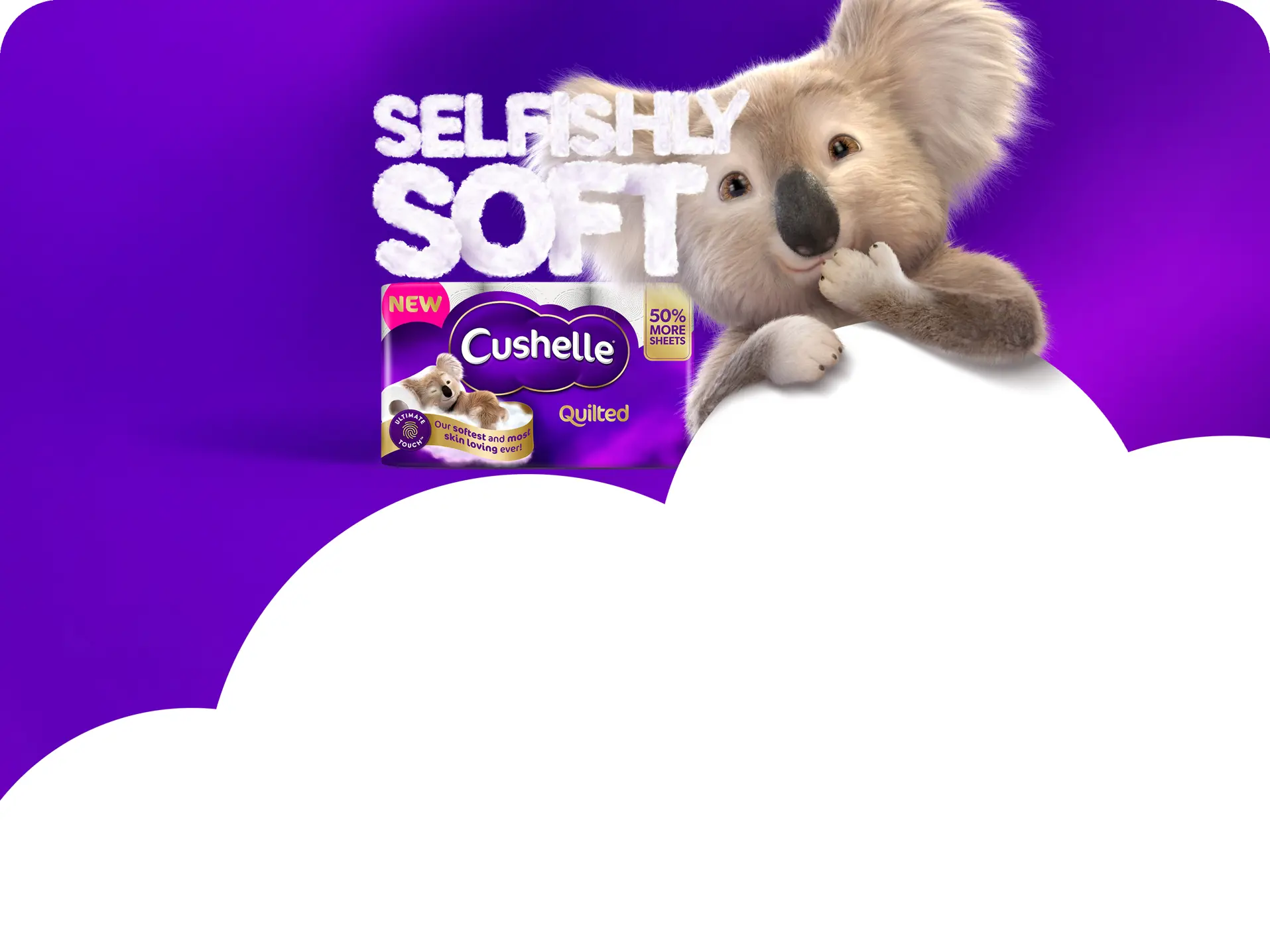 Cushelle's softest, most skin-loving toilet paper